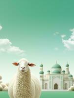 eid Mubarak tradicional islámico festival religioso antecedentes ai generado foto
