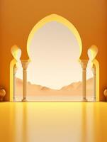 Ramadan kareem traditional islamic festival religious social media post design ai generated photo