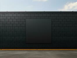 vacío moderno oscuro pared textura antecedentes frente ver ai generado foto