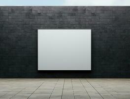 Empty modern texture wall background front view Ai generated photo