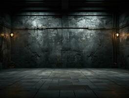 Empty modern texture wall background front view Ai generated photo