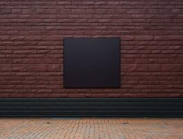 Empty modern texture wall background front view Ai generated photo