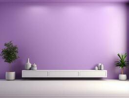 Empty modern texture wall background front view Ai generated photo