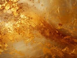 Golden texture wall background front view Ai generated photo