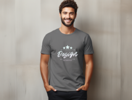 Editable tshirt mockup PSD template ai generated