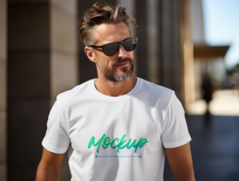 Editable tshirt mockup PSD template ai generated
