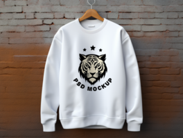 Editable Sweatshirt mockup design PSD template ai generated