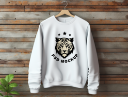 Editable Sweatshirt mockup design PSD template ai generated