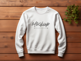 Editable Sweatshirt mockup design PSD template ai generated