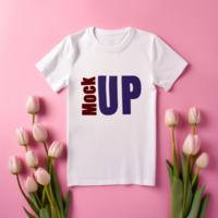 Editable tshirt mockup PSD template Ai generated