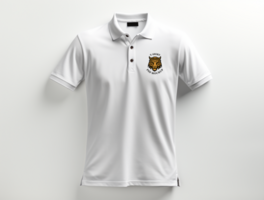 Editable polo t shirt mockup PSD template ai generated