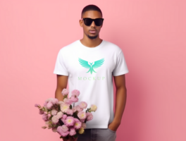 Editable tshirt mockup PSD template ai generated