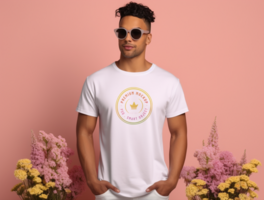 editável camiseta brincar psd modelo ai gerado