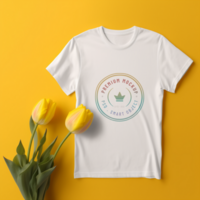 Editable tshirt mockup PSD template ai generated