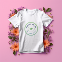 Editable tshirt mockup PSD template ai generated