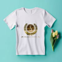 Editable tshirt mockup PSD template ai generated