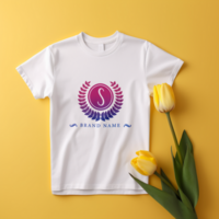 Editable tshirt mockup PSD template ai generated