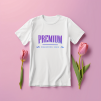 Editable tshirt mockup PSD template ai generated