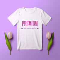 Editable tshirt mockup PSD template ai generated