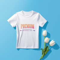 Editable tshirt mockup PSD template ai generated