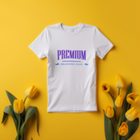 Editable tshirt mockup PSD template ai generated