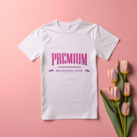 Editable tshirt mockup PSD template ai generated