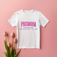 Editable tshirt mockup PSD template ai generated