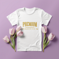 Editable tshirt mockup PSD template ai generated