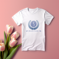 Editable tshirt mockup PSD template ai generated