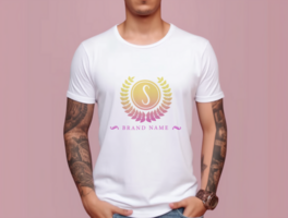Editable tshirt mockup PSD template ai generated