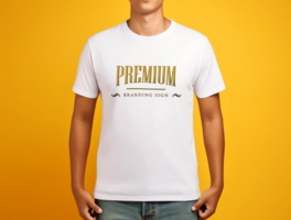 Editable tshirt mockup PSD template ai generated