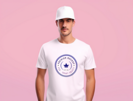Editable tshirt mockup PSD template ai generated