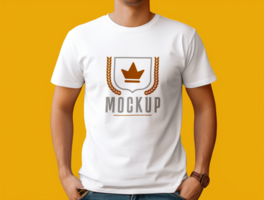 Editable tshirt mockup PSD template ai generated