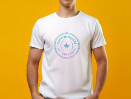 Editable tshirt mockup PSD template ai generated