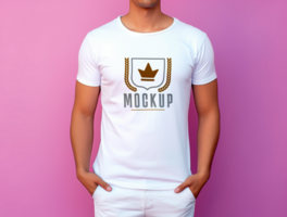 Editable tshirt mockup PSD template ai generated