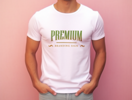 Editable tshirt mockup PSD template ai generated