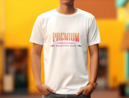 Editable tshirt mockup PSD template ai generated