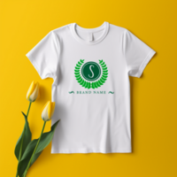 Editable tshirt mockup PSD template ai generated