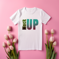 Editable tshirt mockup PSD template free ai generated