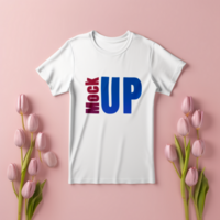 Editable tshirt mockup PSD template free ai generated