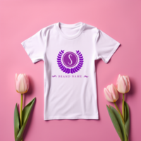 Editable tshirt mockup PSD template free ai generated