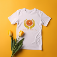 Editable tshirt mockup PSD template free ai generated