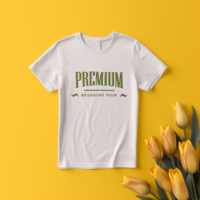 Editable tshirt mockup PSD template free ai generated