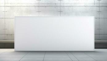 Empty modern interior wall background front view Ai generated photo