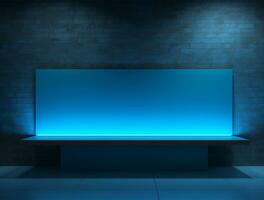 Empty modern interior wall background front view Ai generated photo