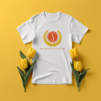 Editable tshirt mockup PSD template ai generated