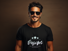 Editable tshirt mockup PSD template ai generated