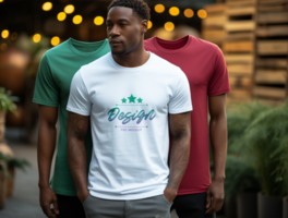 Editable tshirt mockup PSD template ai generated