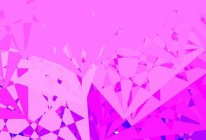 Light Purple, Pink vector background with triangles.