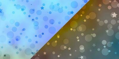 Vector texture with circles, stars.